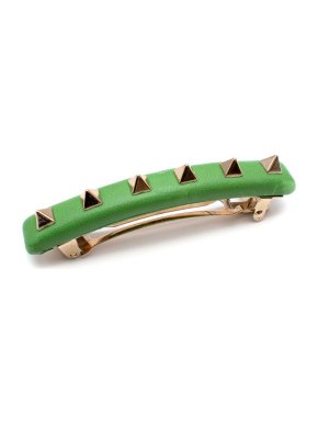 Valentino Rockstud Green Hair clip