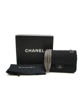 Chanel Black Small Jersey Reissue 224 Flap Bag
