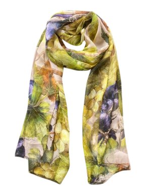 Dolce & Gabbana Grape printed silk scarf