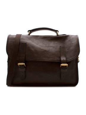 Mulberry Oxblood Chiltern Strapped Briefcase