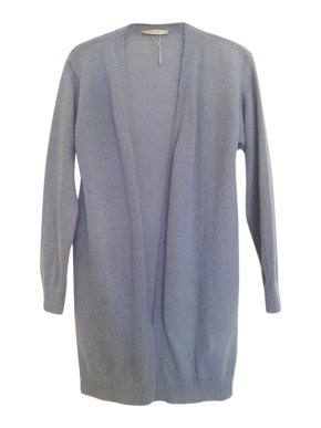 MaxMara blue mohair blend long cardigan