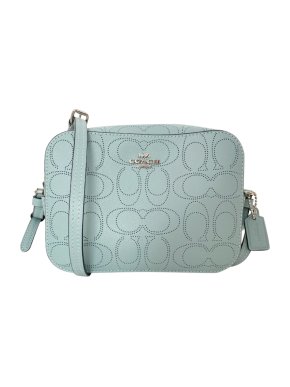 Coach Pale Blue Monogram Shoulder Bag