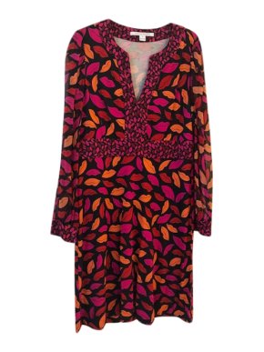 DVF Lipstick Print Red Dress