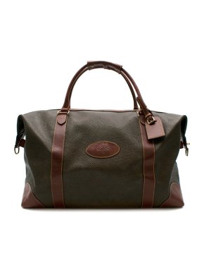 Mulberry Brown Grained Coated Canvas Classic Weekender