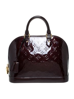 Louis Vuitton Alma PM patent merlot monogram Vernis handbag