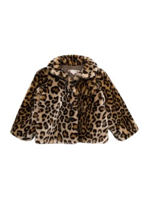 Bonpoint Leopard Faux-Fur Brown Jacket