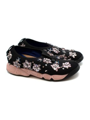 Dior Black Technical Embellished Fusion Sneakers