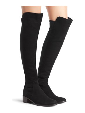 Stuart Weitzman Reserve Black Suede Boots