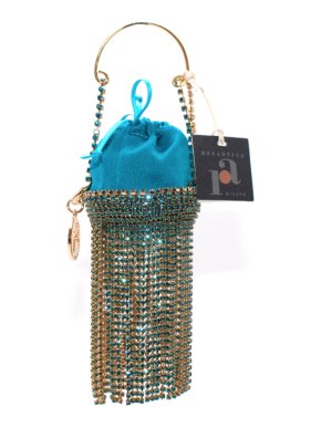 Rosantica Baby Ghizlan Mini crystal-embellished satin bag