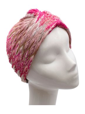 Missoni Pink Woven Wool-Blend Turban