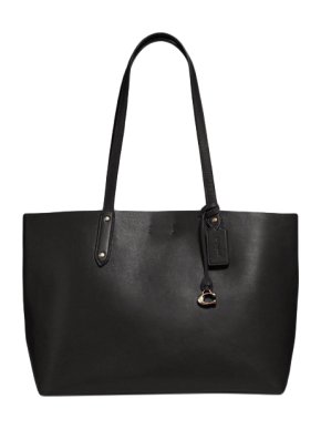 Coach Black Smooth Leather Central Tote