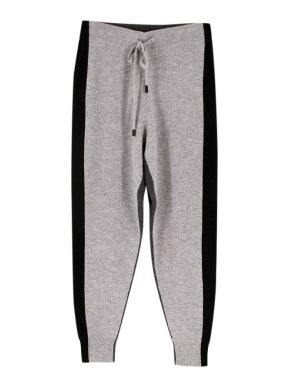 Zoe Jordan Two tone Grey Wool Blend Joggers