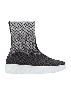 Bottega Veneta Knit Intrecciato Helium High Top Sneakers