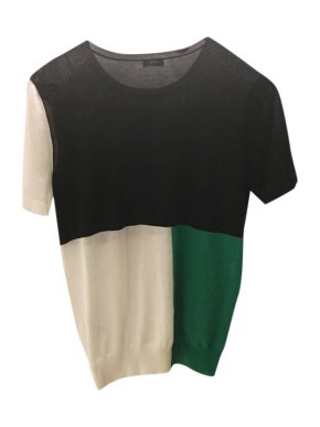 Joseph Colourblock Short Sleeve Jumper