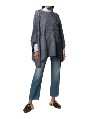 Polo Ralph Lauren Grey Knit Poncho