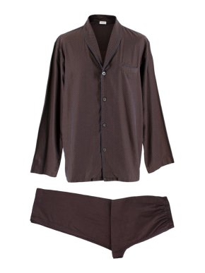 Zimmerli Dark Red Cotton Logo Check Pyjama Set