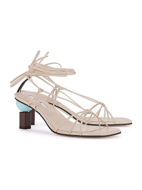Yuul Yie Trophy 65 taupe leather sandals