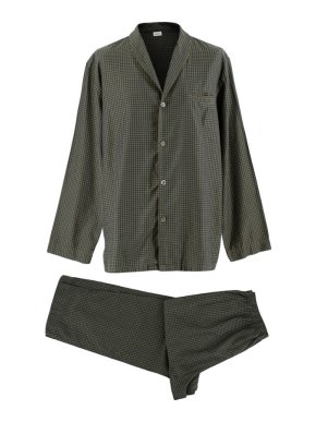Zimmerli Khaki/Navy Houndstooth Pyjamas