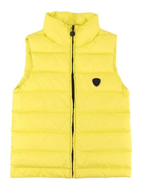Bonpoint Neon Yellow Quilted Zipped Puffer Vest