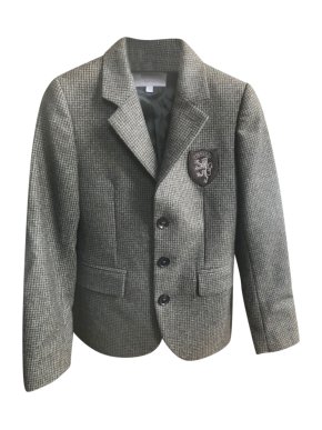 Gucci Tweed & Leather Kids Blazer