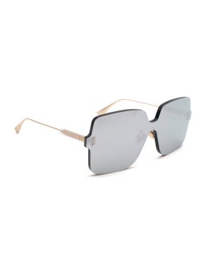 Dior Reflective Grey Squared Sunglasses