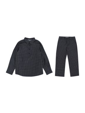 Bonpoint Boys Black Checked Two Piece