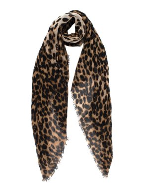 Alexander McQueen Leopard Skull Print Scarf