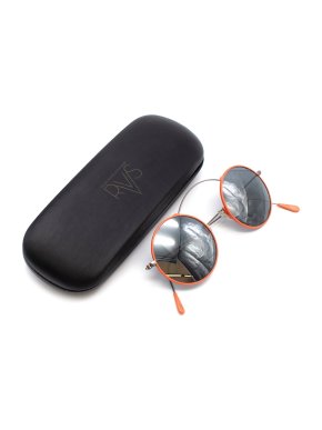 RVS Orange "Palladium 001" Round Sunglasses