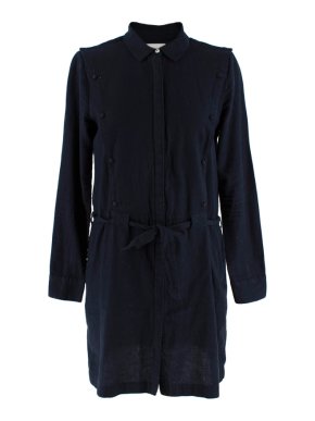 Les Coyotes De Paris Navy Shirt Dress