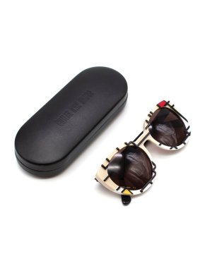 Cutler And Gross 3D Textured Mondrian inspired Sunglasses