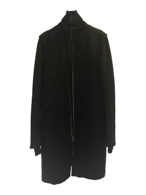 Prada Black Nylon Knit Coat