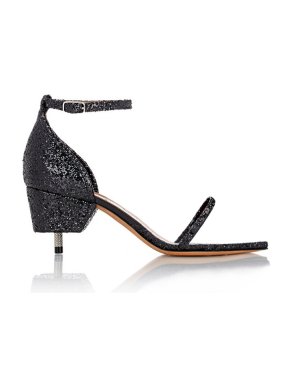 Givenchy Glitter Screw Heel D'Orsay Sandals