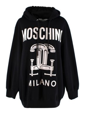 Moschino Oversize Logo Black Hoodie