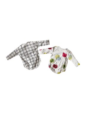 Burberry 2 Piece Organic Cotton Baby Gift set In Wash Bag