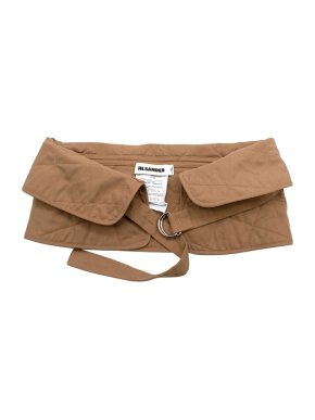 Jil Sander Beige Quilted Cotton Belt