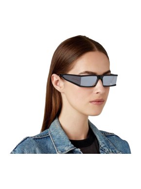 Caroline Lemke x Kim Kardashian Grey Tempest Mirrored Sunglasses