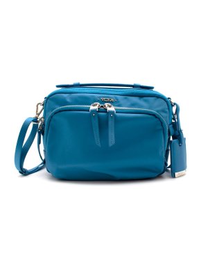 Tumi Small Baby Blue Nylon Crossbody Bag