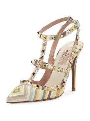 Valentino Garavani Harlequin-print Rockstud Pumps