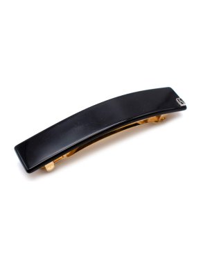 Alexandre De Paris Black Acetate Hair Clip