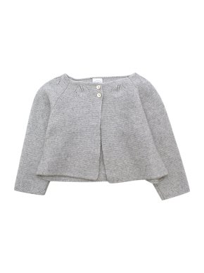 Pepa & Co Grey Wool blend Knit Cardigan