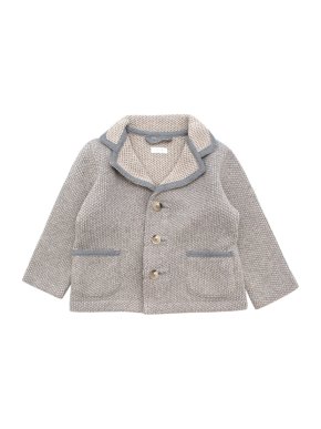 Il Gufo Grey & Cream Wool Knit Jacket