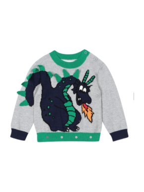 Stella McCartney Grey Dragon Jumper