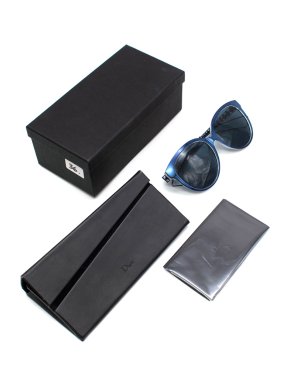 Christian Dior Blue Metal "Diorama 2" Sunglasses