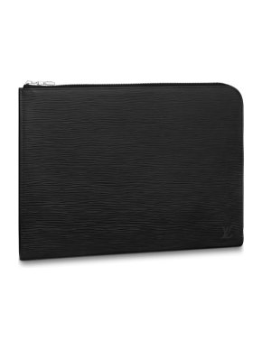 Louis Vuitton Black Epi Leather Pochette Jour Gm