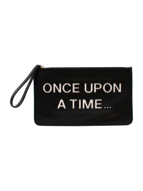 REDValentino "Once Upon a Time" Black Leather Pouch