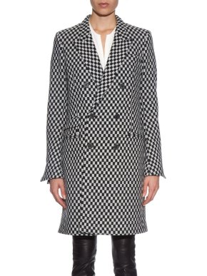 Haider Ackermann Checkerboard Double Breasted Coat