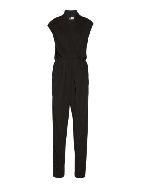Lanvin Wrap Effect Stretch-Jersey Jumpsuit