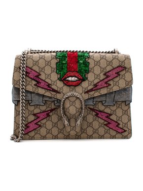 Gucci GG Supreme Canvas Medium Sequin Dionysus Bag