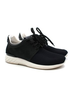 Louis Vuitton Black Mesh Low-Top Sneakers