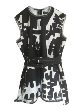 Isabel Marant black and white canvas top